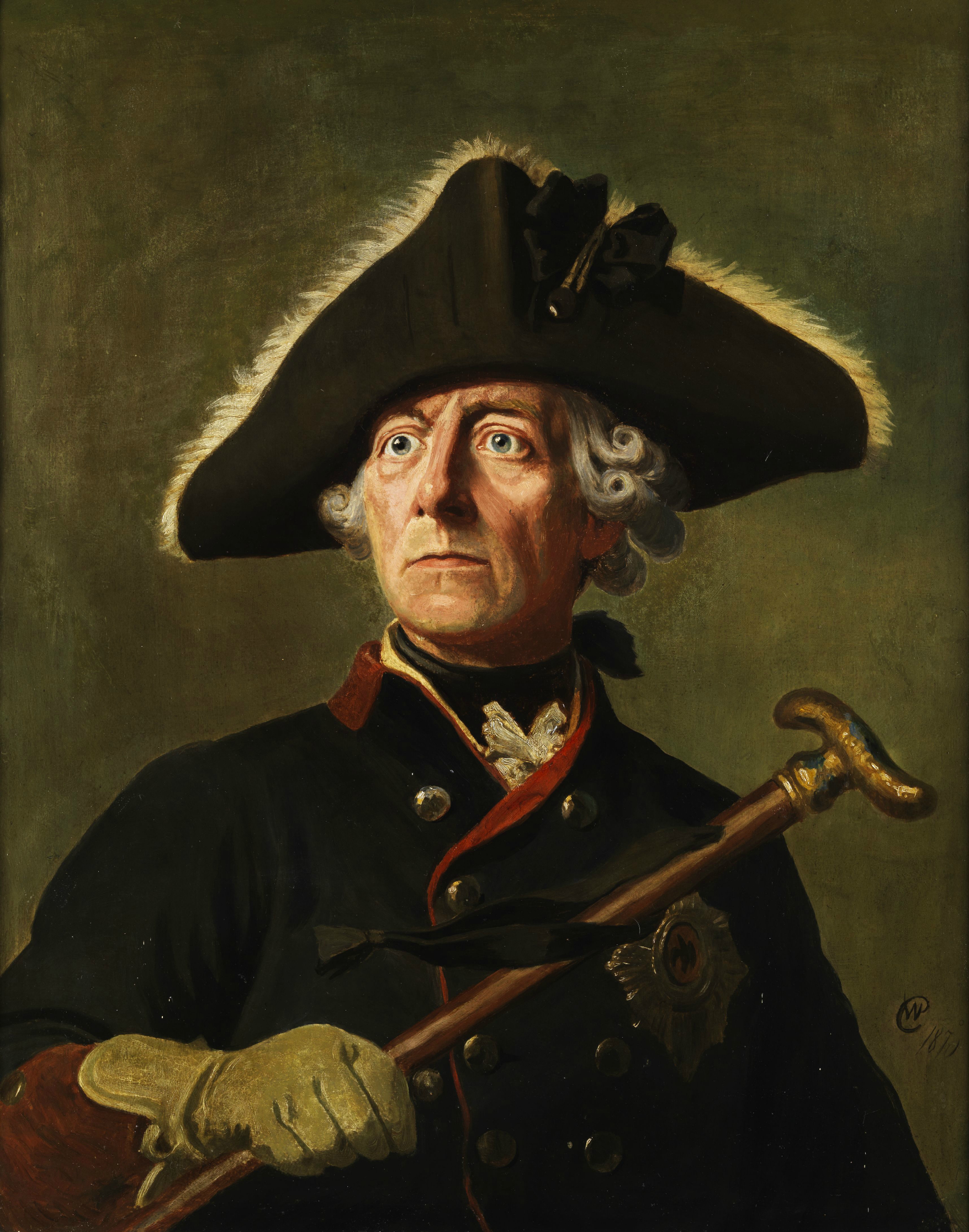 Frederick the Great, King of Prussia and First Sovereign Grand Commander of the Supreme Council. Portrait by Wilhelm Camphausen, 1870